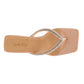 LITCHI CRYSTAL LINED THONG BLOCK HEELED SANDAL
