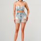 ATHINA No strings attached distressed denim set